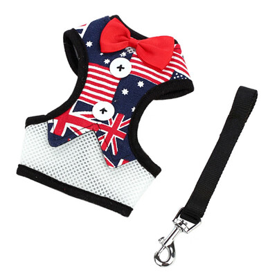

Gentleman Vest-style Pet Dog Collar Breathable Bow Dress Small Dog Leash Small Pet Dog Wedding Party Accessories
