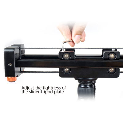 

CACAGOO CS-V500 Retractable Video Slider 50cm Dolly Track Stabilizer 1m Actual Sliding Distance Load Up to 8kg for DSLRs