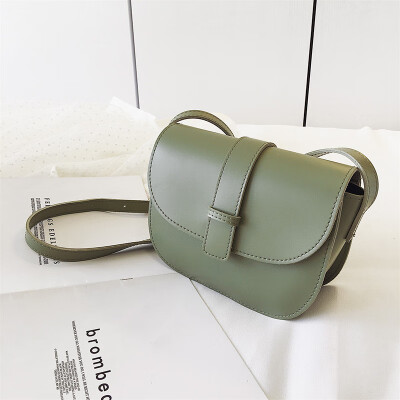 

Bag female bag new 2019 Korean version of the simple shoulder bag texture wild Messenger bag small female fashion saddle bag