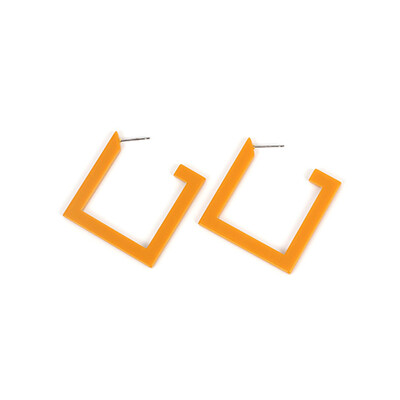 

New Style Special Square Acrylic Statement Stud Earring Geometric Statement Fashion Jewelry For Women Trendy Party Gift