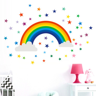 

〖Follure〗Home Decor Rainbow Sign Sticker Decal Bedroom Vinyl Art Mural