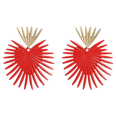 

2019 Geometric Irregular Exaggerated Drop Earring for Women European Fashion Spray Painted Metal Earrings Wedding Party Jewelry