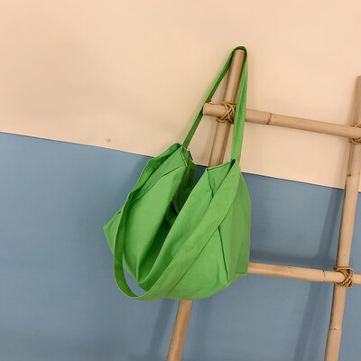 

Tailored Fashion Women Canvas Large Capacity Reusable Shoulder Bags Handle Shopping Bags