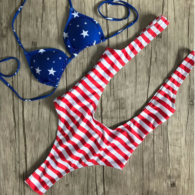 

Women Bikini Set Swimsuit High Waist Ladies Bathing Suit Swimwear Beachwear UK