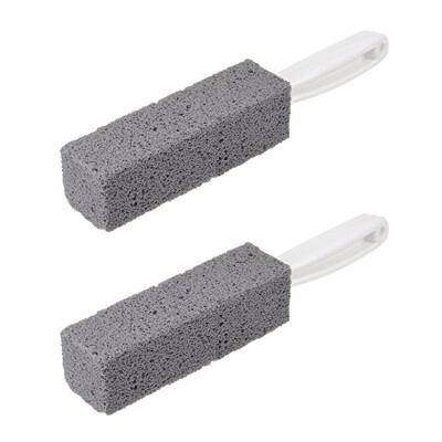 

Toilet Bowl Pumice Cleaning Stone with Handle Rust Grill Griddle Cleaner 2pcs