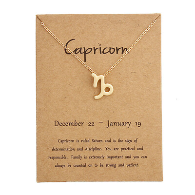 

Star Zodiac Sign 12 Constellation Necklaces Pendants Choker Necklaces for Women Jewelry