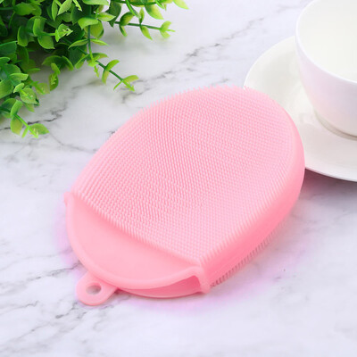 

Toponeto Silicone Dish Washing Sponge Scrubber Kitchen Cleaning Antibacterial Tool
