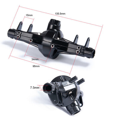 

Tailored 1pc Alloy Front & Rear Axle Housing for Axial SCX10 110 RC Crawler Car New