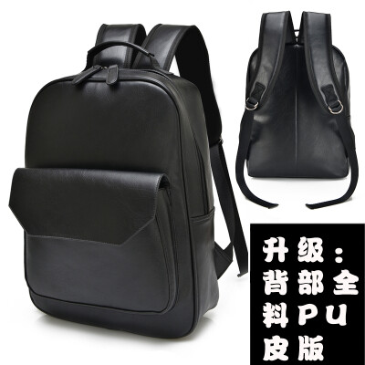 

Ai good man double - shoulder pack Korean edition student bag casual small back pack trendy man pack retro pu leather bag