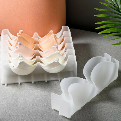 

〖Follure〗Bra Box Closet Underwear Organizer Drawer Divider Plastic Bras Underwear6pc