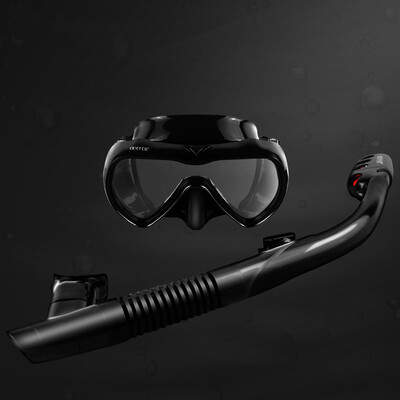 

Ogilvy Philippine snorkeling Sambo equipment diving glasses HD anti-fog mask set swimming adult full dry snorkel yellow black