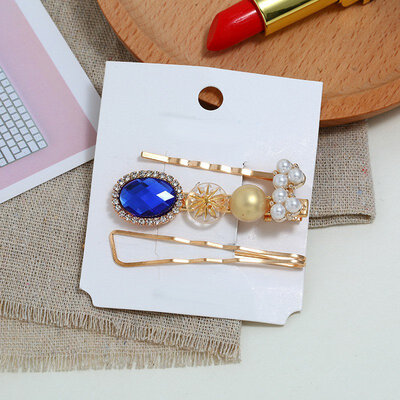 

3PcsSet Metal Pearl Hairclip Barrette Hair Clips Hairpin for Women Girls Hair Accessories