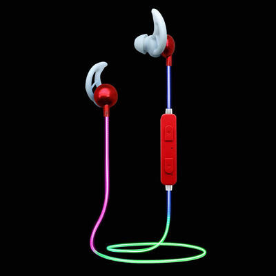 

Luminous Sports Earphone Bluetooth Headphone Sweat Proof Glow Earpiece Stereo Wireless Headset For Mobile Phone For Pho