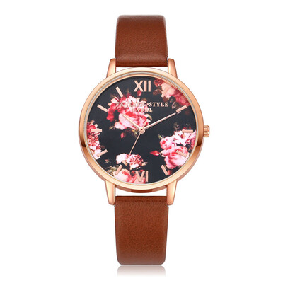 

Hot Sale Lvpai Famous Brand Rose Gold Dress Watches Flower Leather Fashion WristWatches Women Luxury Quartz Watch Gift Clock 233