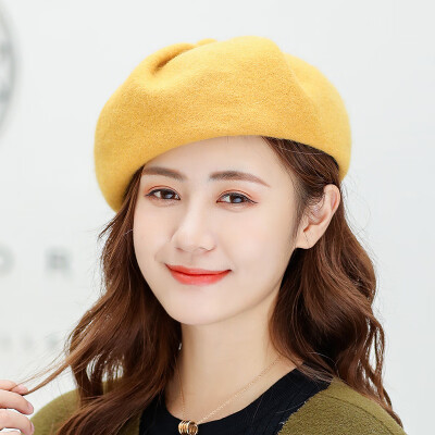 

Wholesale new autumn&winter pure wool Berets lady wool knitting painter hat fashion Berets