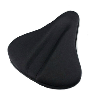 

For Large Wide Bicycle Saddle Pad Bike Exercise Bike Seats Gel Cushion Cover New