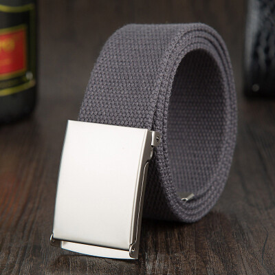 

Fashion Men Women General Belts Canvas Unisex Candy Color Belt Solid Buckle Military Belts For Jeans Cowboy Pants 110--140cm