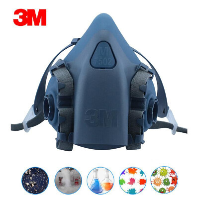 

3M 7502 Half Facepiece Respirator Organic Vapor Respiratory Protection Anti Dust PM25 Mask Prevent Particulates Industrial Protec