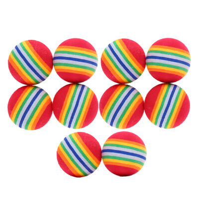 

10pcs Colorful Pet Chew Toy Tennis Ball Supplies Outdoor Pet Cat Dog Toy