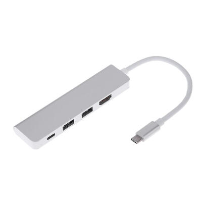 

4 in 1 USB 31 USB-C Type-C to HDMI 4K Output2xUSB 30Type-C Hub Adapter