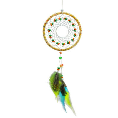 

Ye Dream Catcher Net With feathers Hanging Decoration Decor Craft Gif