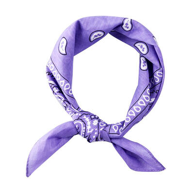 

Hip Hop Unisex Women Men Shawl Cashew Flower Print Square Scarf Hair Band