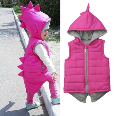 

UK Princess Kids Baby Girl Cotton-padded Jacket Waistcoat Coat Outwear Clothes