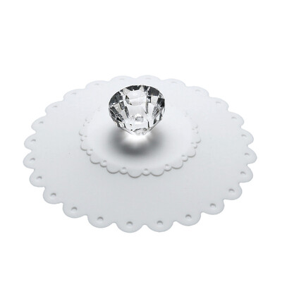 

Lace Silicone Diamond Cup Lid Thermal Insulation Cup Cover