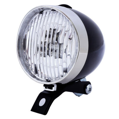 

Bicycle Bike 3 LED Front Light Headlight Vintage Flashlight Lamp Torch Cycle Big Capacity Super Bright