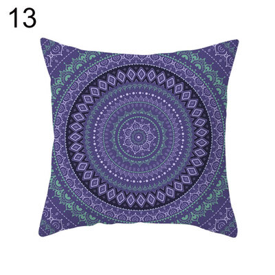 

Mandala Arabesque Flower Yin Yang Pillow Case Cushion Cover Chair Sofa Decor