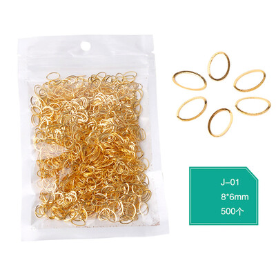 

〖Follure〗500PCS Gold Silver Hollow Metal Rivet Nail Art Studs Rhinestones Decal Tips