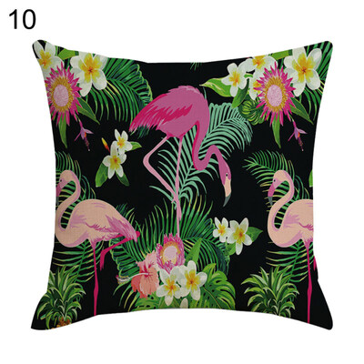 

Flamingo Zebra Leaf Pillow Case Cushion Cover Sofa Bed Car Cafe Office Decor