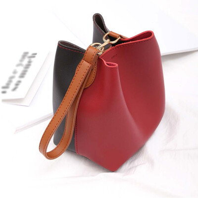 

Tailored Womens Fashion Color Bucket Bag Large Capacity Handbag Casual Shoulder Bag