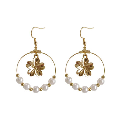 

Trendy Gold Color Hollow Flower Earrings For Women Round Brincos Earings Earrings Pendent Bohemia