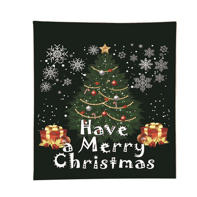 

Gobestart Blanket Tapestry Christmas Blanket Flannel Fabric Sofa Bed Blanket 150x150cm