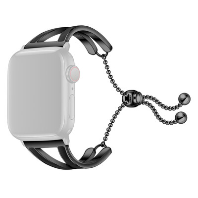 

〖Follure〗Adapter Luxury Alloy Crystal With Connection Strap Band For Apple Watch 4 44mm