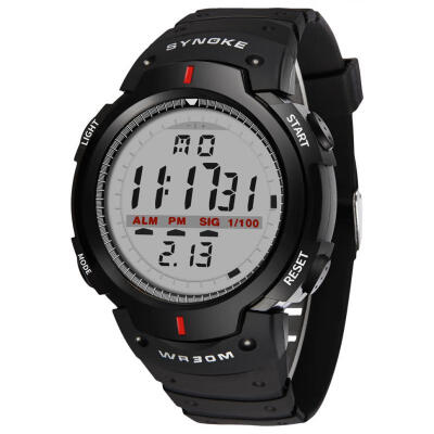 

SYNOKE Mens Large Dial Digital Watch Waterproof Outdoor Sports Watch