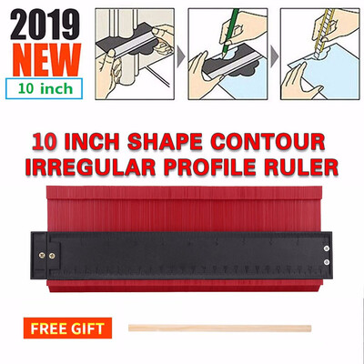 

〖Follure〗10Inch Shape Contour Duplicator Profile Gauge Tiling Laminate Tiles Shaping Tool