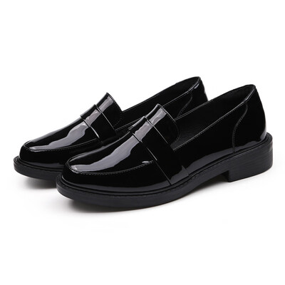

-1 Europe&the United Kingdom England single shoes womens fashion simple&thick with thin w
