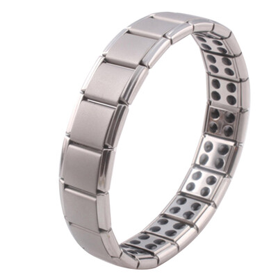 

Retro Natural Magnetic Stone Elasticity Stainless Steel Bracelet Magnetic Hand Cord Elasticity Bracelet