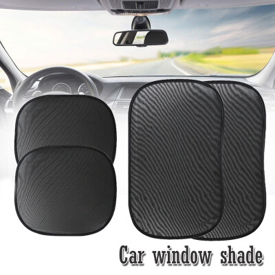 

4pcs New Car Mesh Shade Blocking Version of The Electrostatic Film with A Ring Sunscreen Curtain Light Barrier Stickers