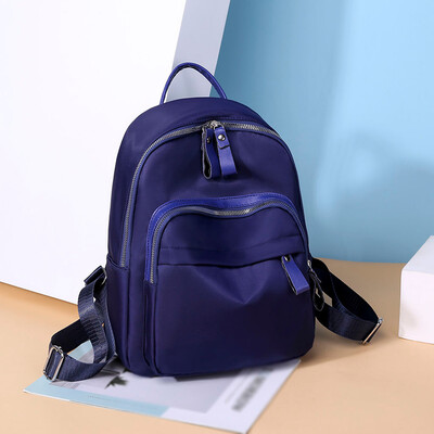 

Tailored Womens Fashion Backpack Large Capacity Computer Bag Solid Color Shoulder Bag