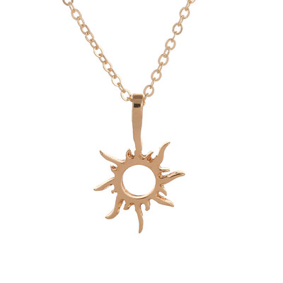 

Fashion Jewelry New Arrived Good Vibes Only Sun Flower Pendant Necklace For Women