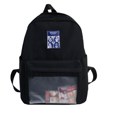 

Bf ancient feeling girl campus bag Korean high school students ins wind sen Japanese cute transparent backpack