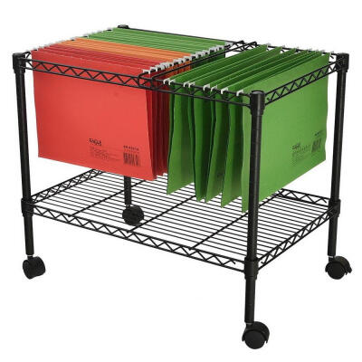 

Single Tier Metal Rolling Mobile File Cart 236 x 126 x 18" Office Supplies