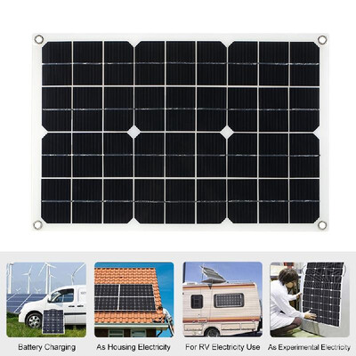 

20W Flexible Solar Panel Battery Dual Output Solar Power Energy With USB Interface Monocrystalline Silicon High Conversion Rate So