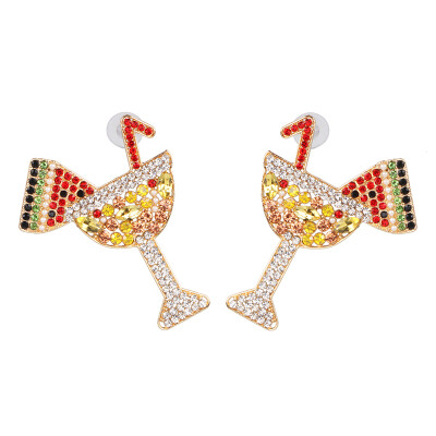 

Bohemia Colorful Crystal Birds Fringed Drop Dangle Earrings ZA Wedding Jewelry Wholesale Women Fish Earrings Accessories 2019