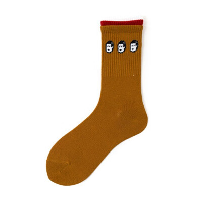 

New fashion Japanese Harajuku style creative tri-color socks Soft Novelty Cotton female Autumn&winter trend socks