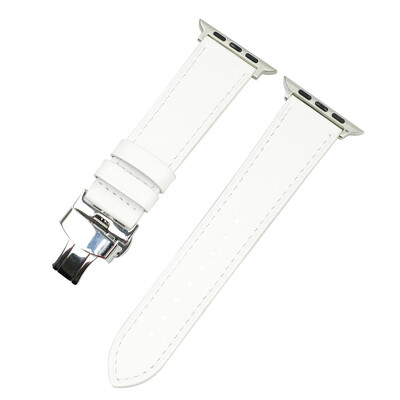 

〖Follure〗Leather Wrist Watch Strap Band Butterfly buckle For IWatch 4 Apple Watch 40mm