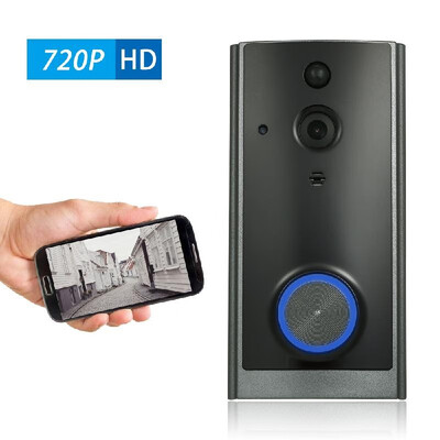 

720P WiFi Visual Intercom Door Phone 2-way Audio Video Doorbell Support Infrared Night View PIR Android IOS APP Remote Control for